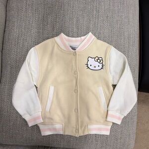 Hello Kitty Cream Bomber Jacket